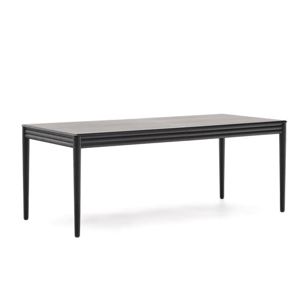 Rozkladací jedálenský stôl s prídavnou doskou v dekore duba 90x200 cm Lenon – Kave Home