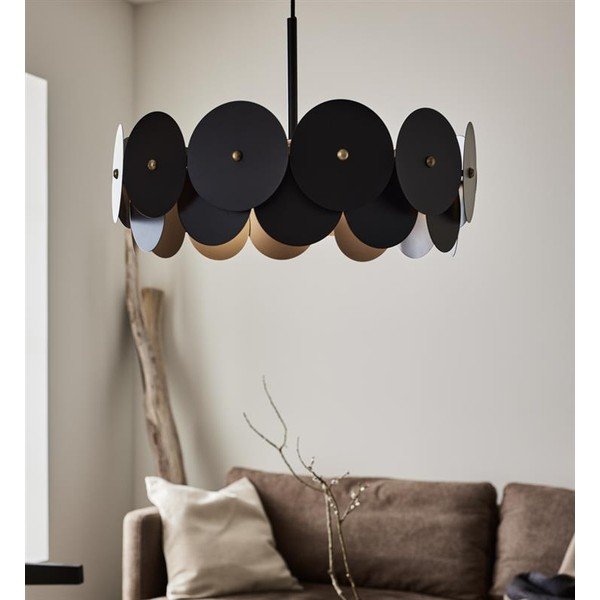 Čierne závesné stropné svietidlo Markslöjd Vegas, ø 53 cm-image-1