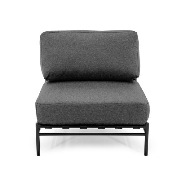 Tmavosivý modul záhradnej pohovky (stredový diel) Dandy – Sit Sit-image-2