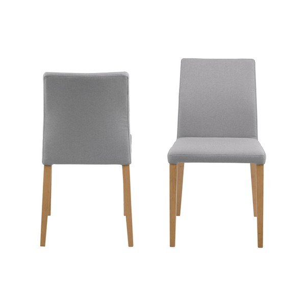 Sada 2 svetlosivých jedálenských stoličiek Actona Zina Dining Set-image-2