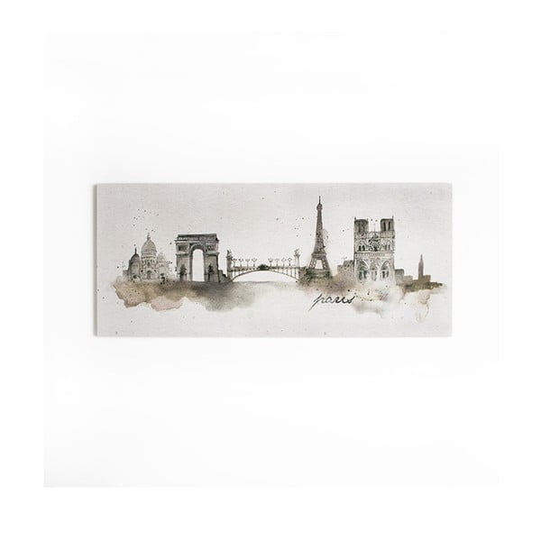 Obraz Graham & Brown Paris Watercolour, 120 × 50 cm