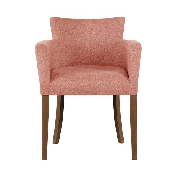 Oranžová stolička s tmavohnedými nohami Ted Lapidus Maison Santal-image-3