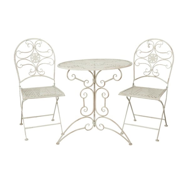 Set stôl + stolička Vintage White