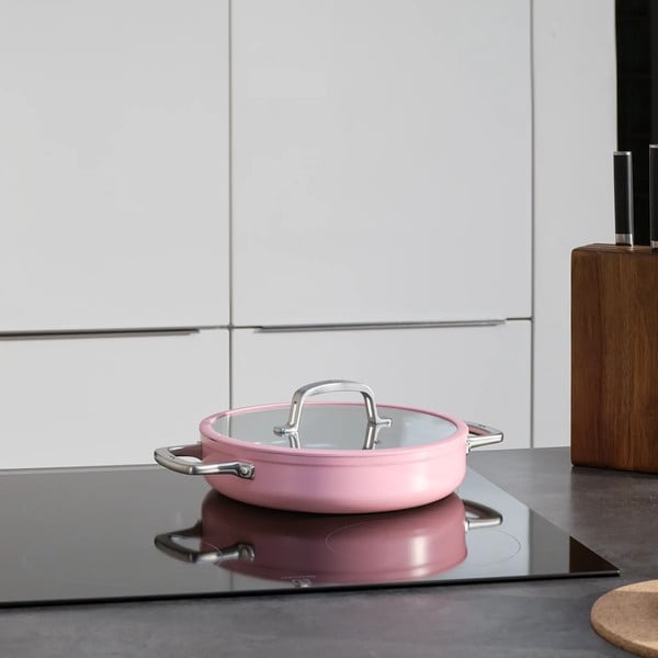 Panvica s pokrievkou/s keramickým povrchom ø 28 cm tegame Meda 3.0 – FABINI-image-1