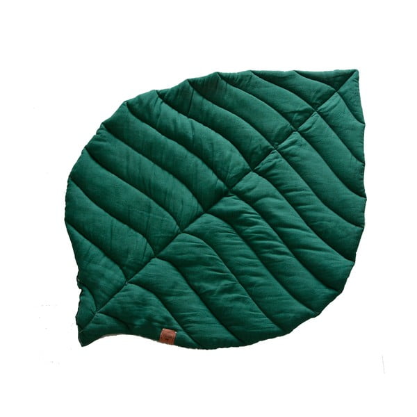 Zelená detská ľanová deka VIGVAM Design Buk