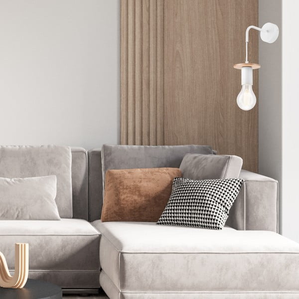 Biele nástenné svietidlo Angelina – LAMKUR-image-2