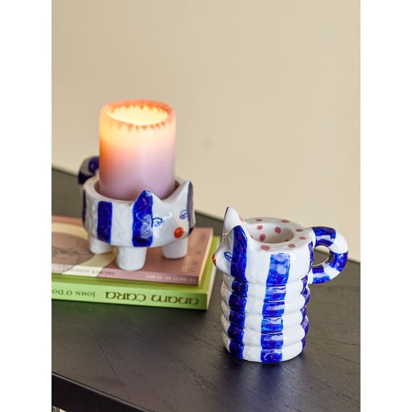 Kameninové svietniky v súprave 2 ks Caty – Bloomingville-image-1