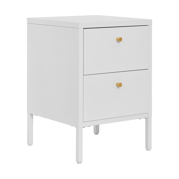 Biely kovový nočný stolík Dalby – House Nordic-image-2