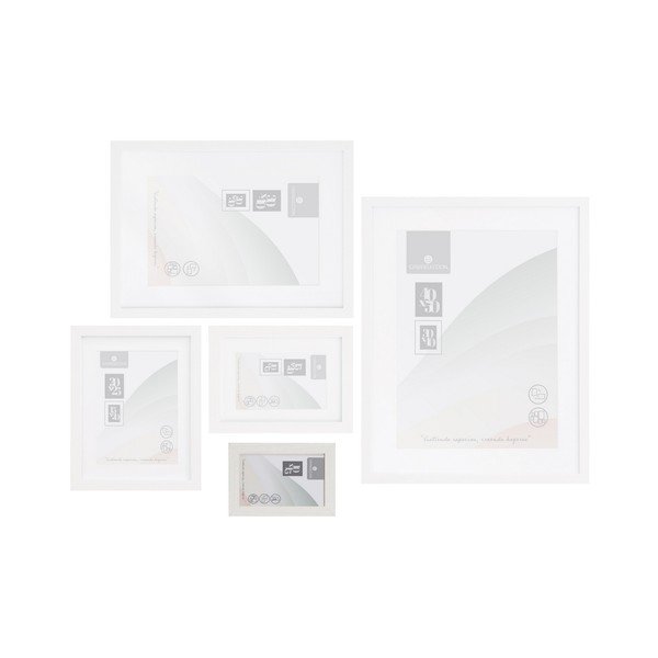 Biely stojací/na stenu rámček 12,5x17,5 cm Sencillo – Casa Selección-image-1