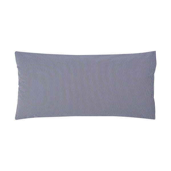 Súprava 2 modrých dekoračných obliečok na vankúš z ranforce bavlny Westwing Collection Daisies, 40 x 80 cm-image-3