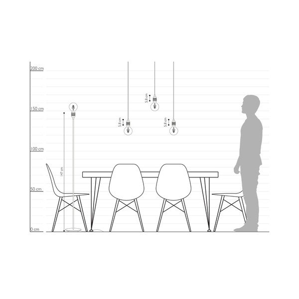 Biela voľne stojacia lampa Sotto Luce BI Elementary XL 1F-image-3