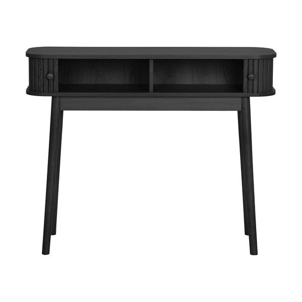 Čierny konzolový stolík z borovicového dreva 30x100 cm Nikoo – House Nordic-image-2