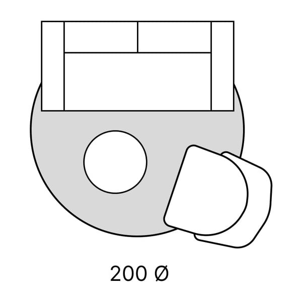 Biely okrúhly koberec ø 200 cm Fluffy – Ayyildiz Carpets-image-4
