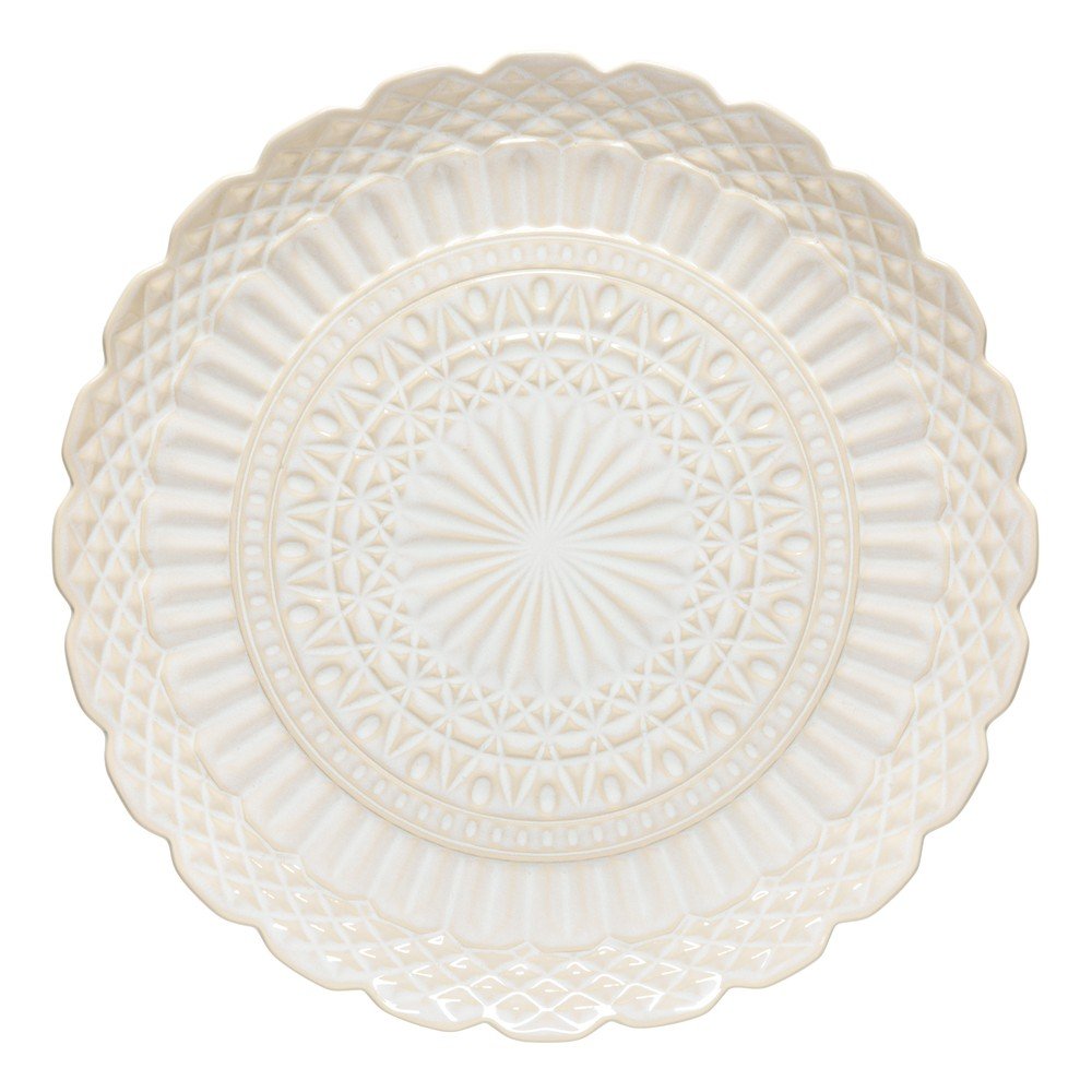 E-shop Biely servírovací kameninový tanier ø 39 cm Cristal – Costa Nova