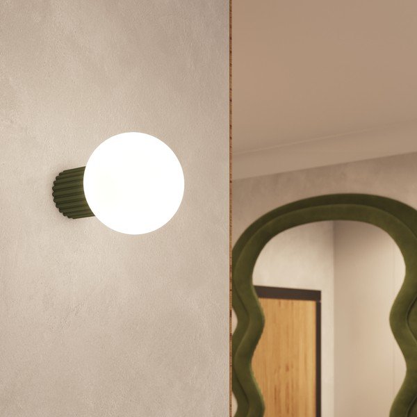 Zelené nástenné svietidlo ø 12 cm Orbital – Sollux-image-1