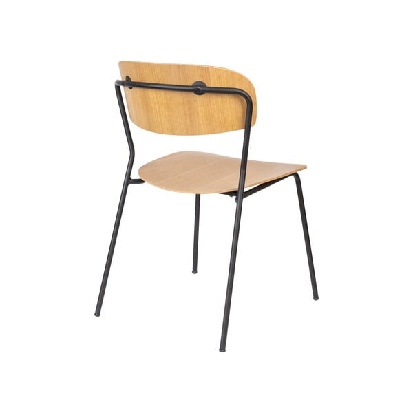 Jedálenské stoličky v súprave 2 ks v dekore topoľa Jolien - White Label-image-4