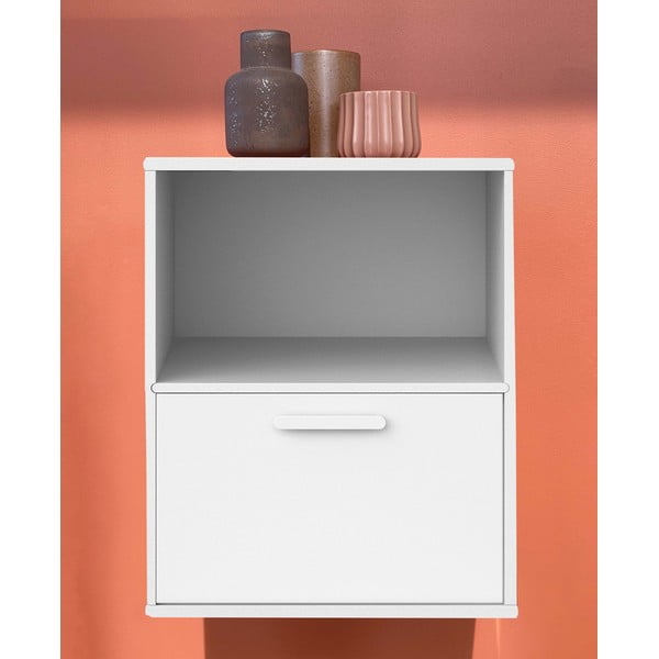 Biely nástenný nočný stolík Keep by Hammel-image-1