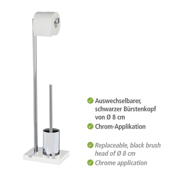 Toaletná kefa s držiakom na toaletný papier Wenko Noble-image-2