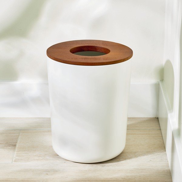 Biely odpadkový kôš iDesign Eco Vanity-image-1
