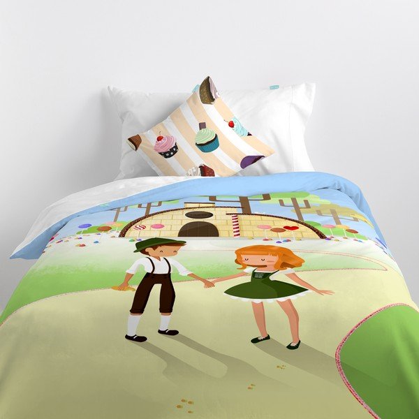 Obliečka na paplón a vankúš Mr. Fox Candy, 140 × 200 cm-image-4