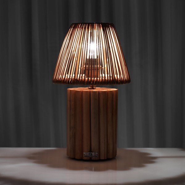 Stolová lampa v prírodnej farbe 40 cm Perlis - Tomasucci-image-2
