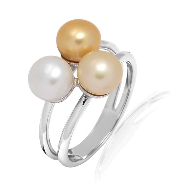Prsteň s perlou Nova Pearls Copenhagen Delphine, veľ. 58-image-2