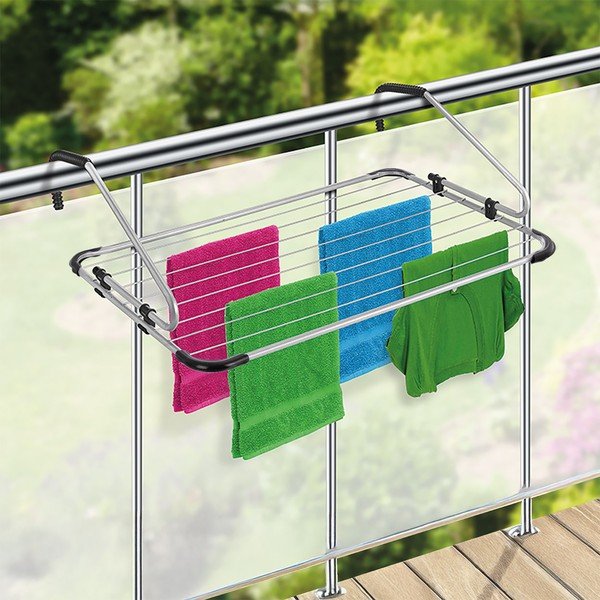 Závesný sušiak na bielizeň v striebornej farbe 10,5 m – Orion-image-1