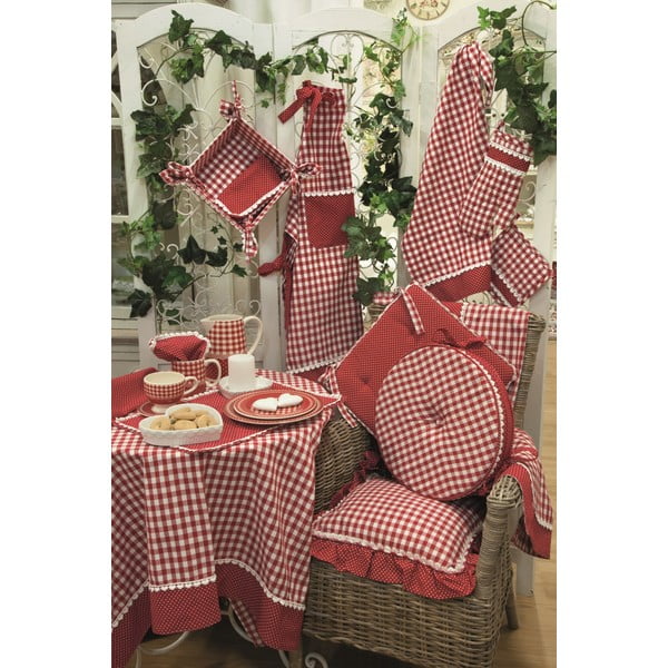 Guľatý podsedák Basic Hearts 40 cm, červený-image-1