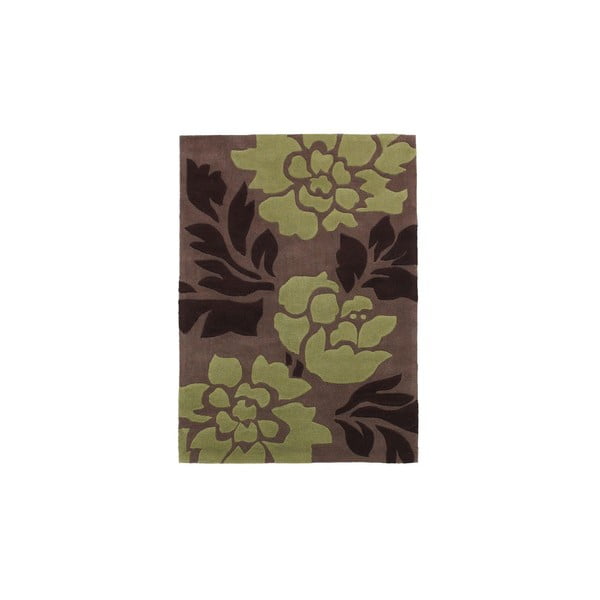 Koberec Hongkong Brown Green, 120x170 cm