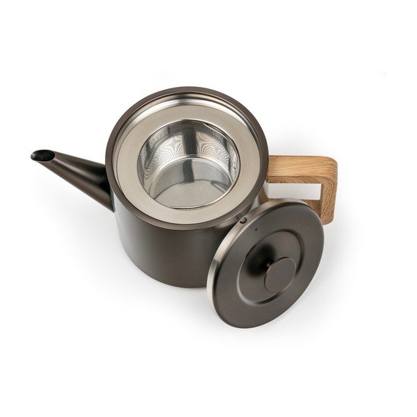 Sivá kanvica na čaj z nehrdzavejúcej ocele so sitkom 1,1 l Duet Narvik – Bredemeijer-image-4