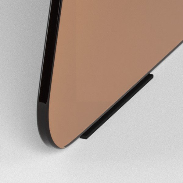 Hnedý sklenený okrúhly konferenčný stolík ø 80 cm Samos – Actona-image-3