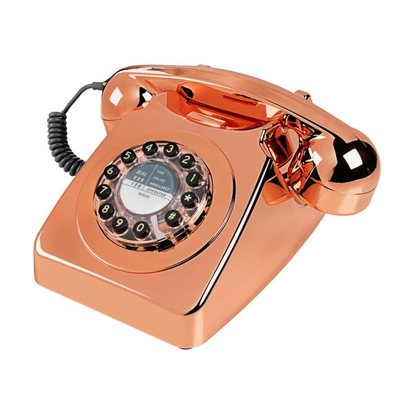 Retro funkčný telefón Serie 746 Copper