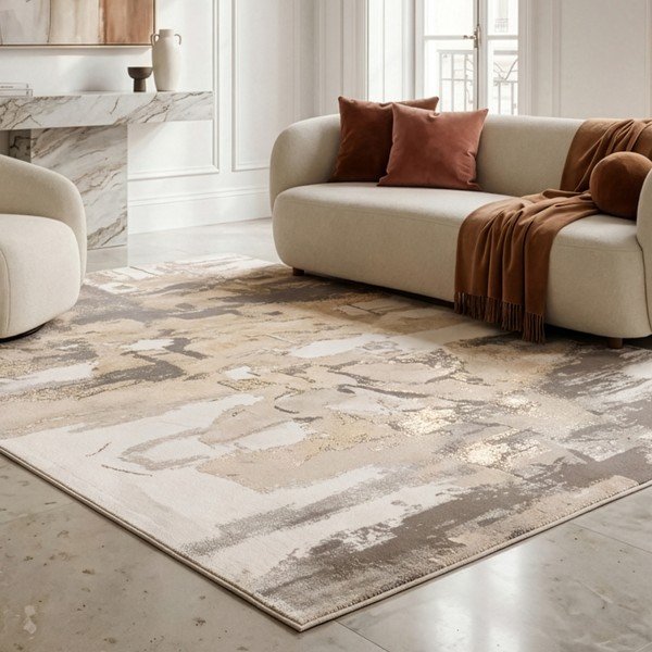 Béžový/krémovobiely koberec 160x220 cm Miro – Asiatic Carpets-image-1