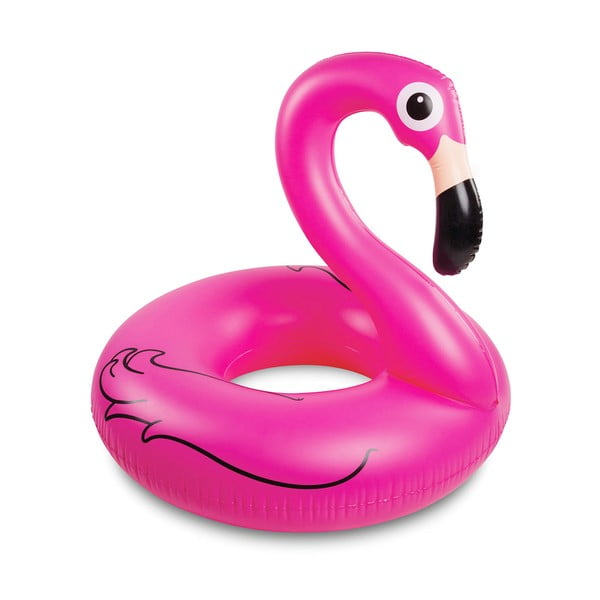 Ružové nafukovacie koleso v tvare plameniaka InnovaGoods Flamingo