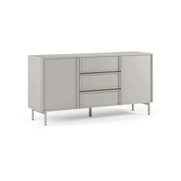 Krémovobiela komoda 160x80x42 cm Brise – Marckeric-image-4