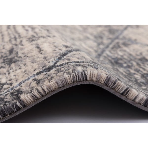 Sivý/krémovobiely vlnený koberec 200x300 cm Bateja – Agnella-image-1