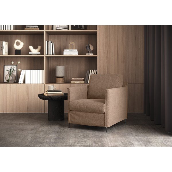 Hnedé kreslo Petito – Furninova -image-1