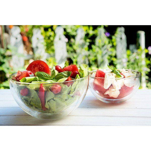 Sklenená dvojstenná servírovacia misa Vialli Design Double, 500 ml-image-1