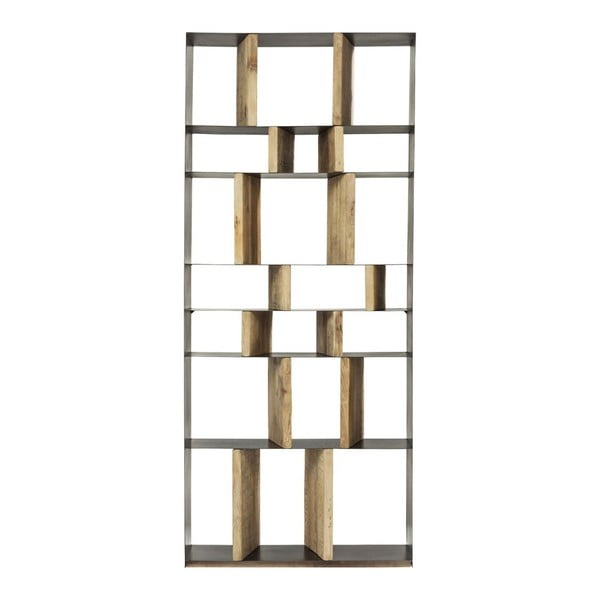 Knižnica z recyklovaného borovicového dreva Kare Design Storm-image-3