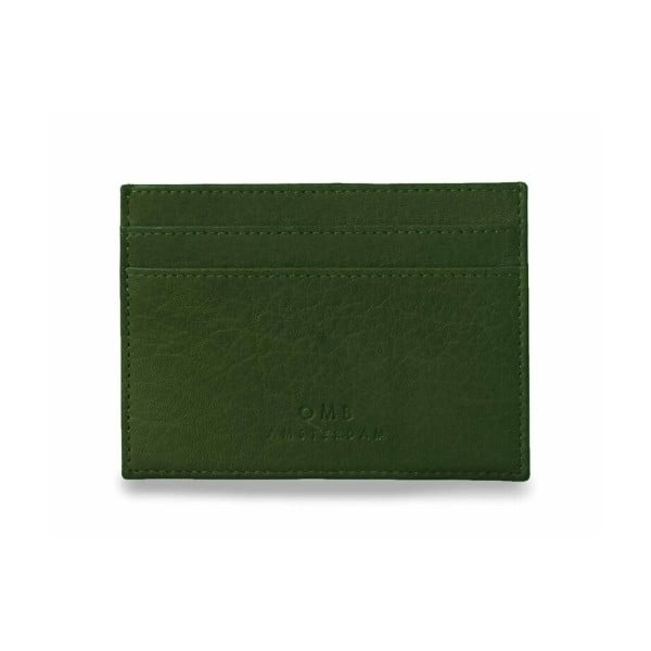 Zelené kožené puzdro na karty a vizitky O My Bag Mark´s