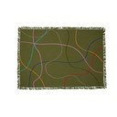 Zelená bavlnená deka 200x140 cm Outline - Hübsch