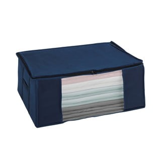 Modrý vákuový úložný box Wenko Air, 50 × 65 × 25 cm