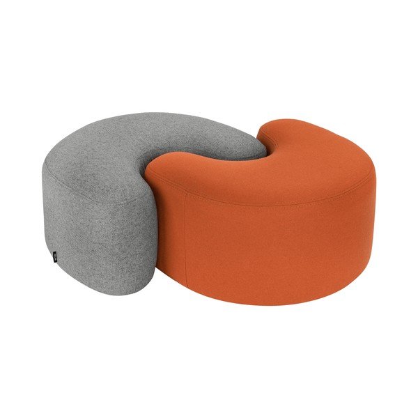 Vlnený taburet v terakotovej farbe Ü – noo.ma-image-4