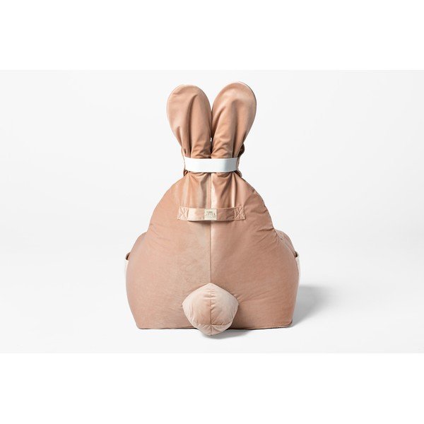 Svetloružový detský sedací vak Funny Bunny – The Brooklyn Kids-image-4