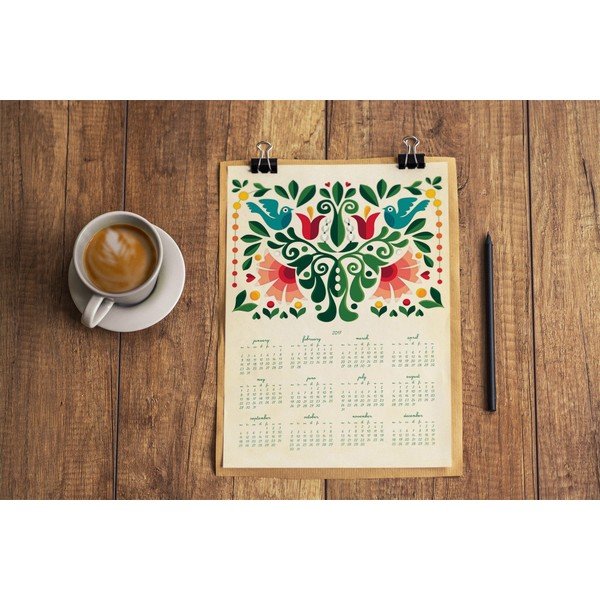 Nástenný kalendár na rok 2017 Love Birds-image-3