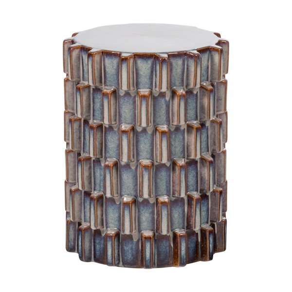 Keramický okrúhly odkladací stolík ø 35 cm Axu – WOOOD