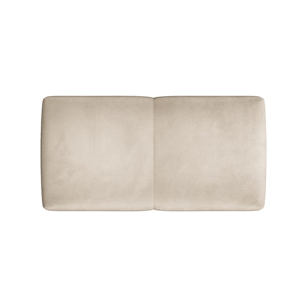 Béžová zamatová opierka k modulárnej pohovke Rome Velvet - Cosmopolitan Design-image-2