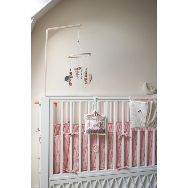 Svetloružový mantinel do postieľky z Bio bavlny 365 cm Blossom Pink – Cam Cam Copenhagen-image-2