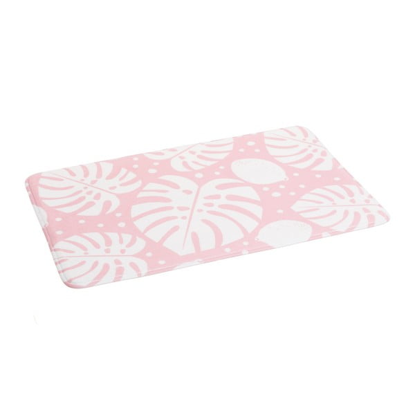 Ružová kúpeľňová predložka z mikrovlákna Unimasa, 70 × 45 cm