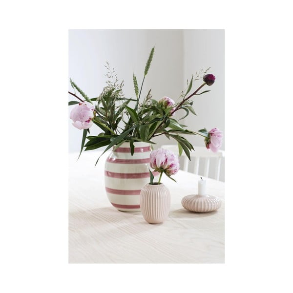 Svetloružová kameninová váza Kähler Design Hammershoi, výška 10 cm-image-2